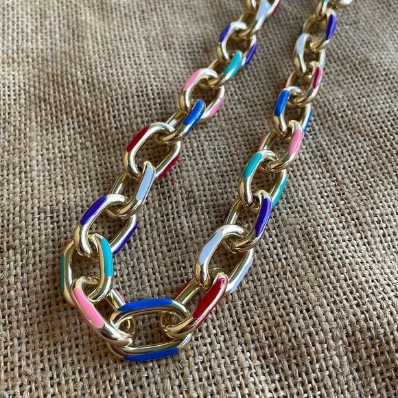 European 2023 In style Candy Color Dripping choker Necklace Enamel Drip - Picture 6 of 16